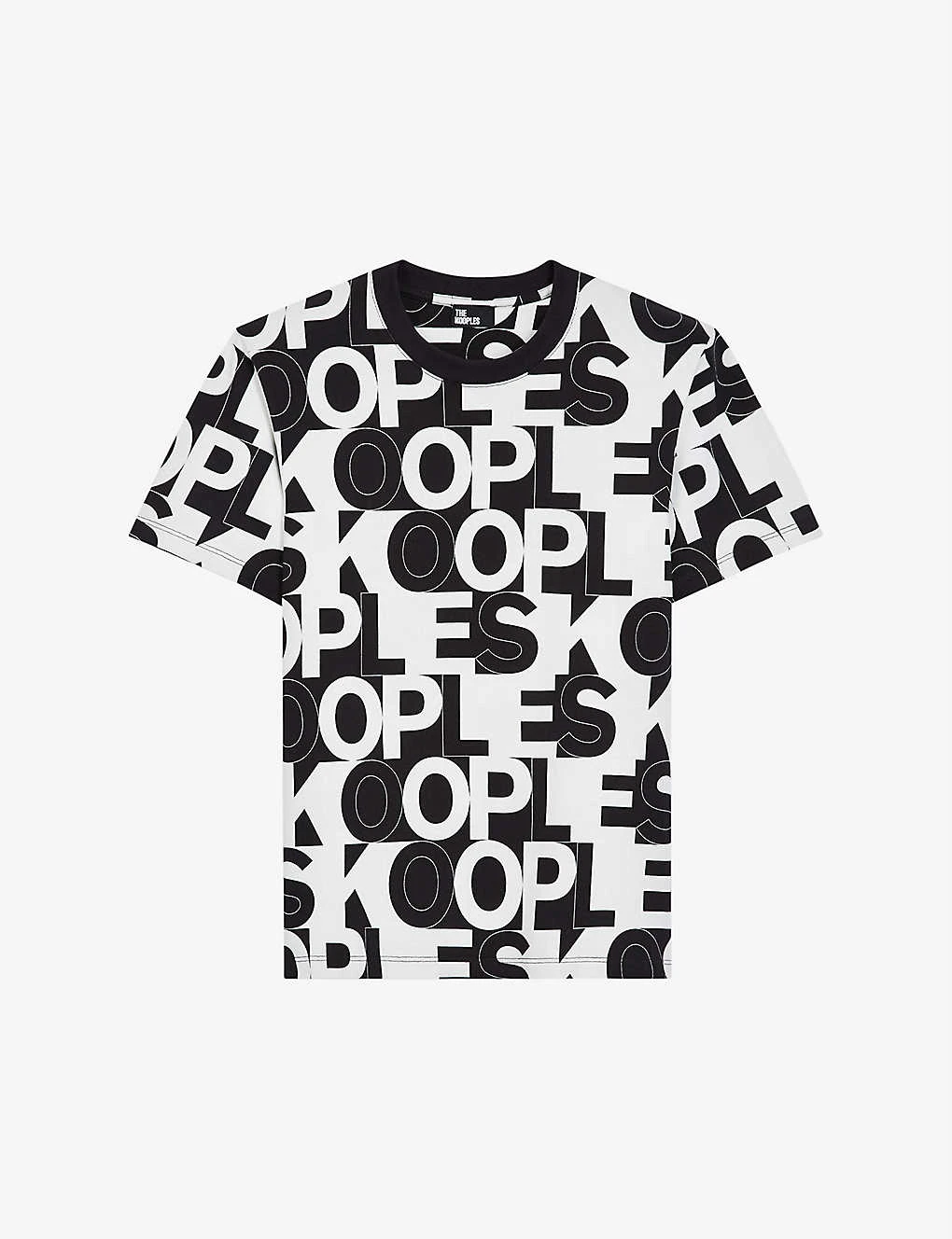 THE KOOPLES Logo-print Cotton-jersey T-shirt 1 THE KOOPLES Logo-print Cotton-jersey T-shirt