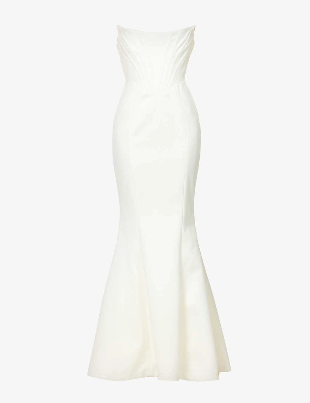 Ines Flared Satin Wedding Dress 1 Ines Flared Satin Wedding Dress