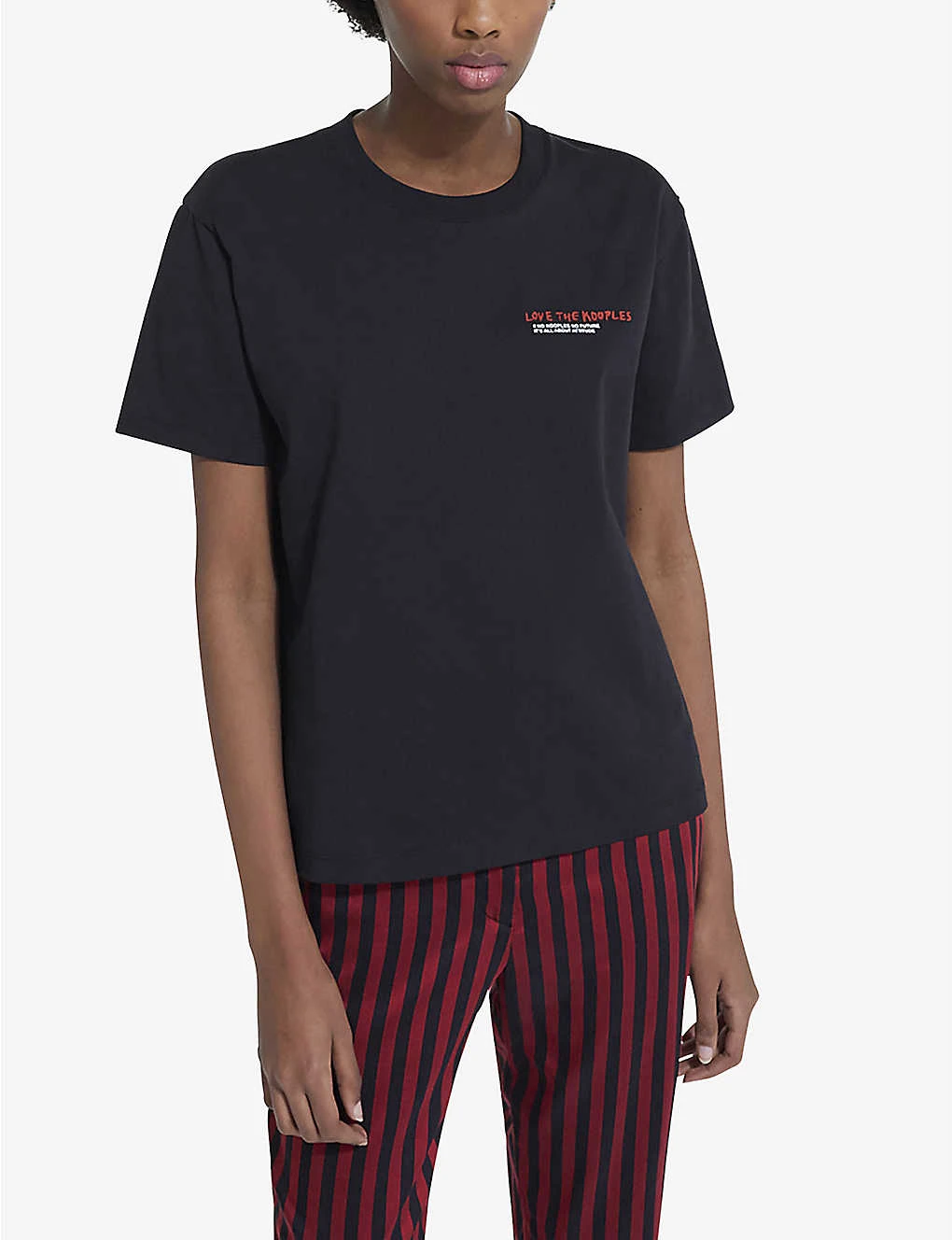 THE KOOPLES Slogan-print Cotton-jersey T-shirt 3 THE KOOPLES Slogan-print Cotton-jersey T-shirt - Image 3