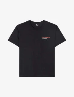 THE KOOPLES Slogan-print Cotton-jersey T-shirt