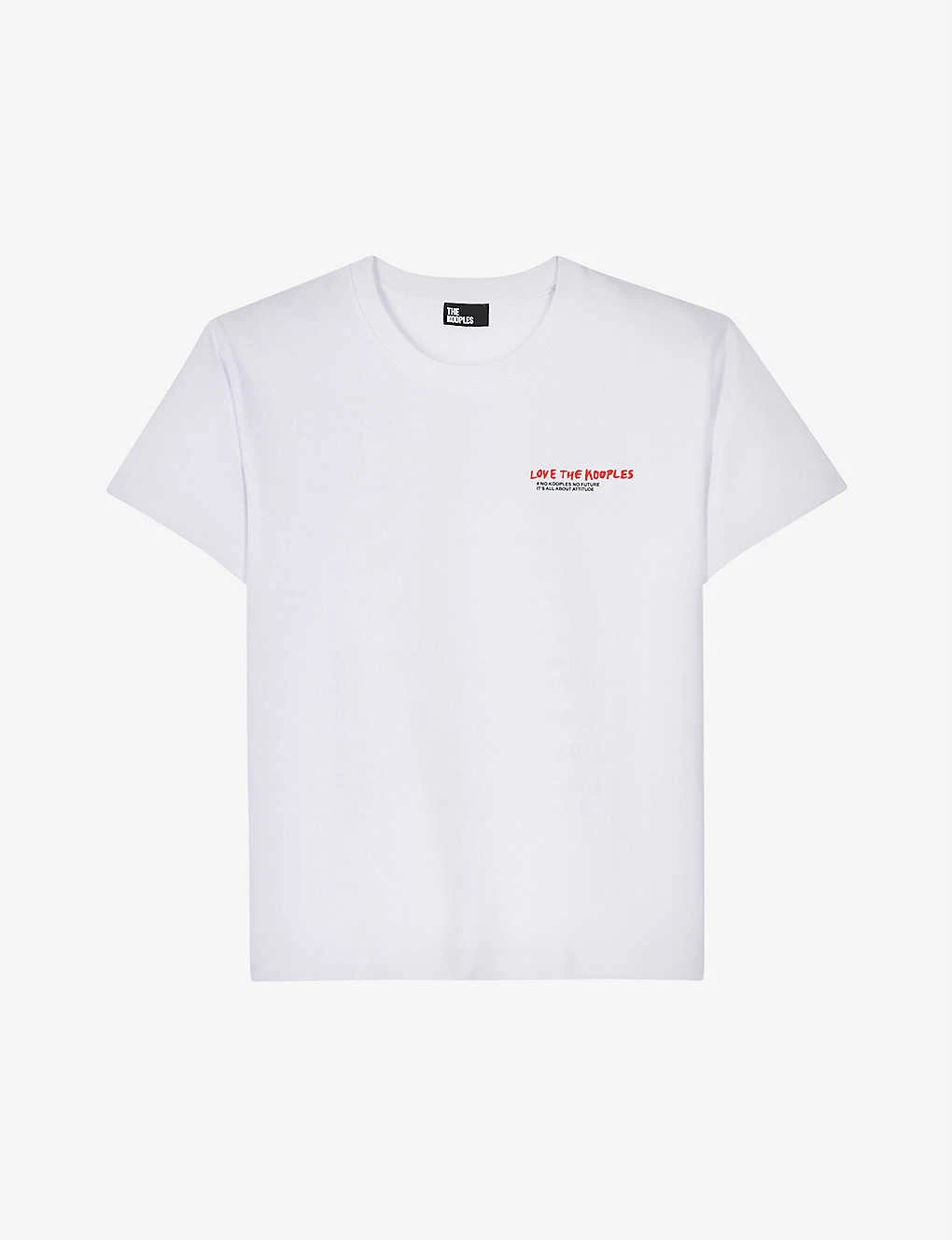 THE KOOPLES Graphic Logo-print Cotton-jersey T-shirt 1 THE KOOPLES Graphic Logo-print Cotton-jersey T-shirt