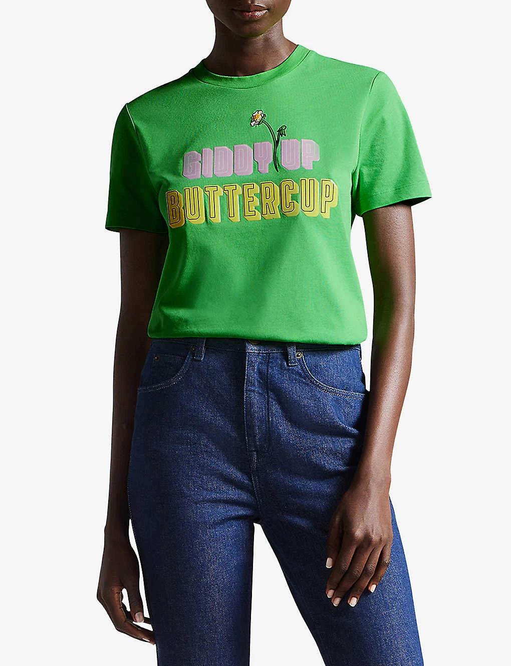 Ted Baker Gidden Graphic-print Cotton T-shirt 3 Ted Baker Gidden Graphic-print Cotton T-shirt - Image 3