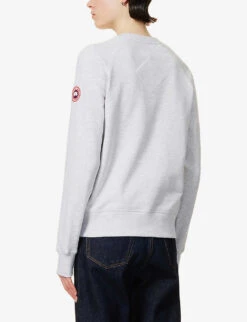 Canada Goose Muskoka Logo-print Cotton Sweatshirt -Whistles Closet Shop R03997818 SILVERBIRCHHEATHER ALT03