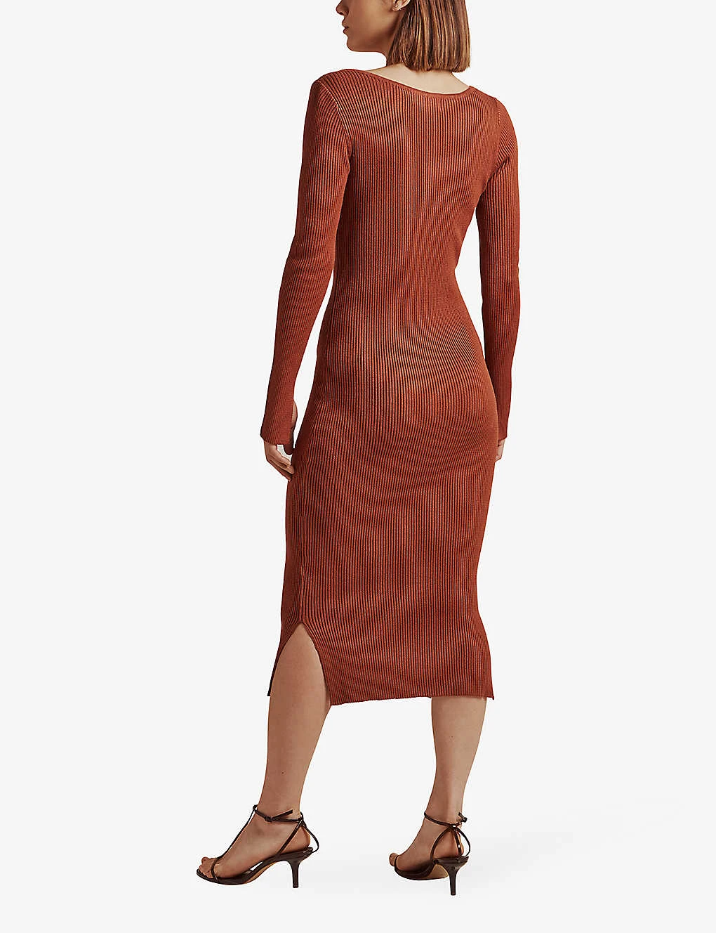 By Malina Tulip Ribbed Knitted Midi Dress 3 By Malina Tulip Ribbed Knitted Midi Dress - Image 3