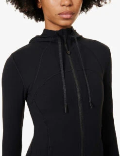 Lululemon Define High-neck Stretch-jersey Jacket 9 Lululemon Define High-neck Stretch-jersey Jacket -Whistles Closet Shop R04044735 BLACK ALT04