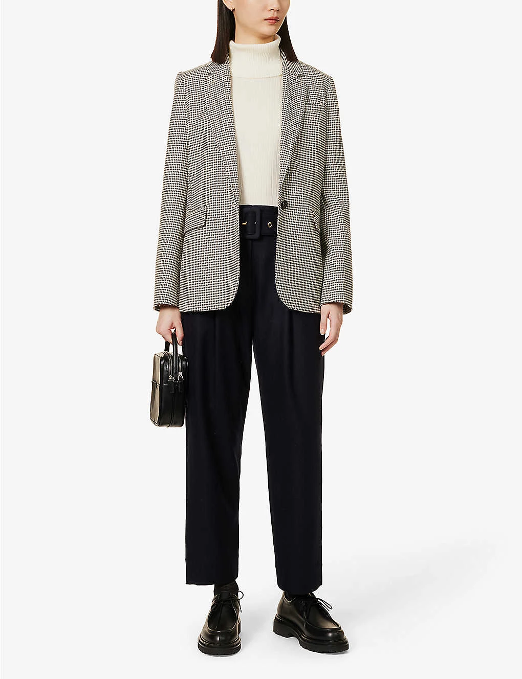 ME AND EM Mid-rise Tapered Wide-leg Wool-blend Trousers 2 ME AND EM Mid-rise Tapered Wide-leg Wool-blend Trousers - Image 2