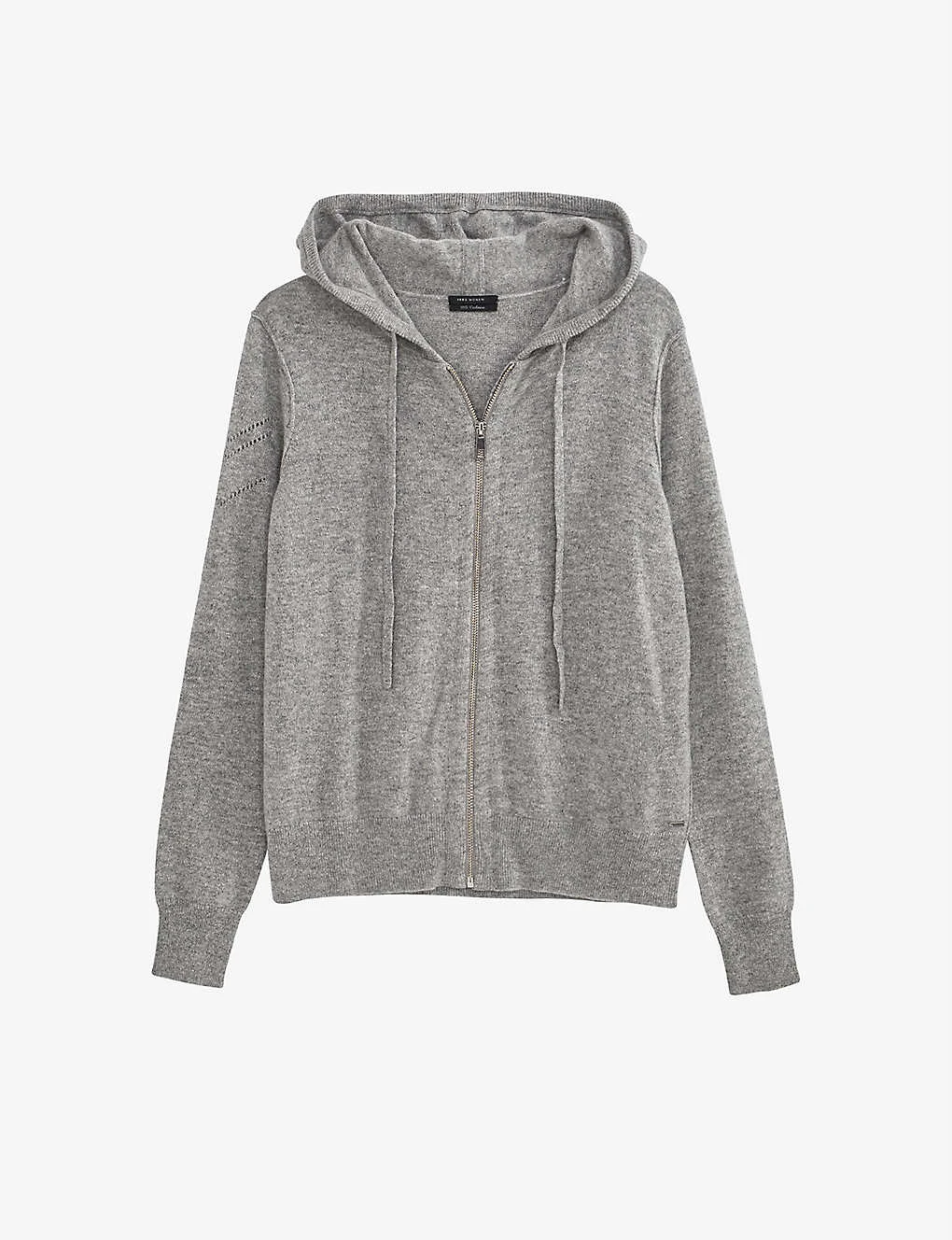 Ikks Hooded Long-sleeved Cashmere Hoody 1 Ikks Hooded Long-sleeved Cashmere Hoody