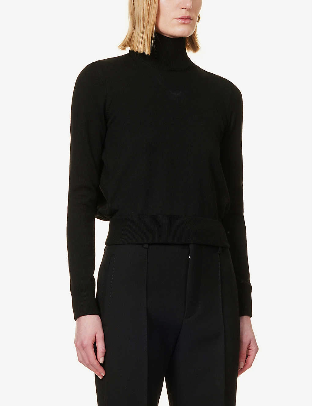 Bottega Veneta Turtleneck Brand-embroidered Wool-blend Jumper 3 Bottega Veneta Turtleneck Brand-embroidered Wool-blend Jumper - Image 3