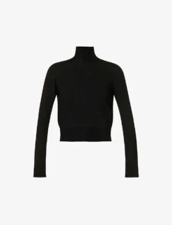 Bottega Veneta Turtleneck Brand-embroidered Wool-blend Jumper