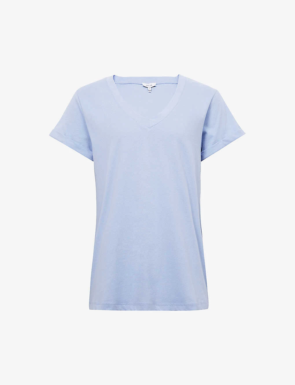 Reiss Luana V-neck Cotton-jersey T-shirt 1 Reiss Luana V-neck Cotton-jersey T-shirt