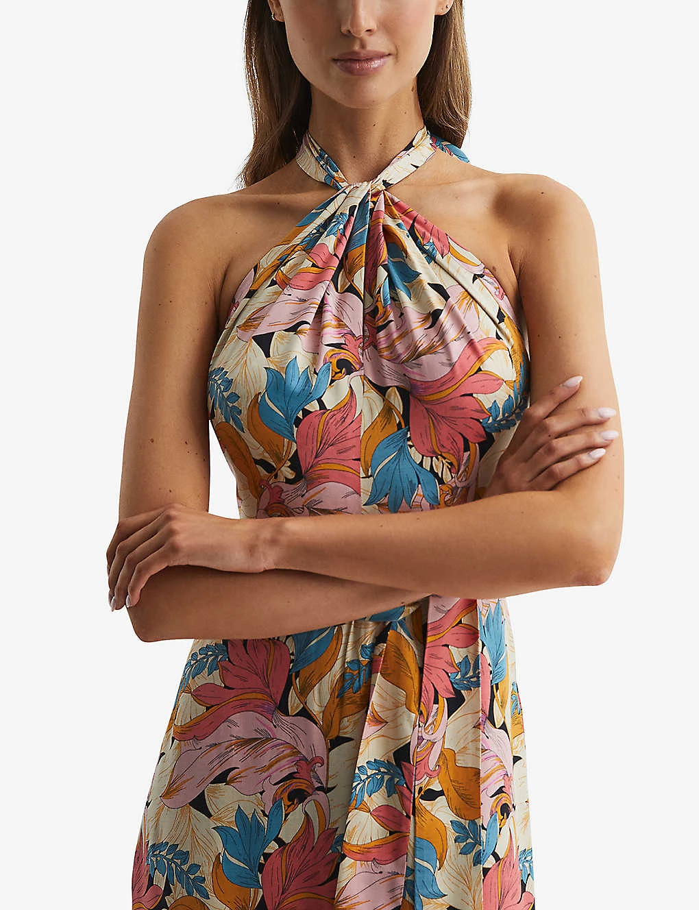 Reiss Electra Floral-print Woven Maxi Dress 3 Reiss Electra Floral-print Woven Maxi Dress - Image 3