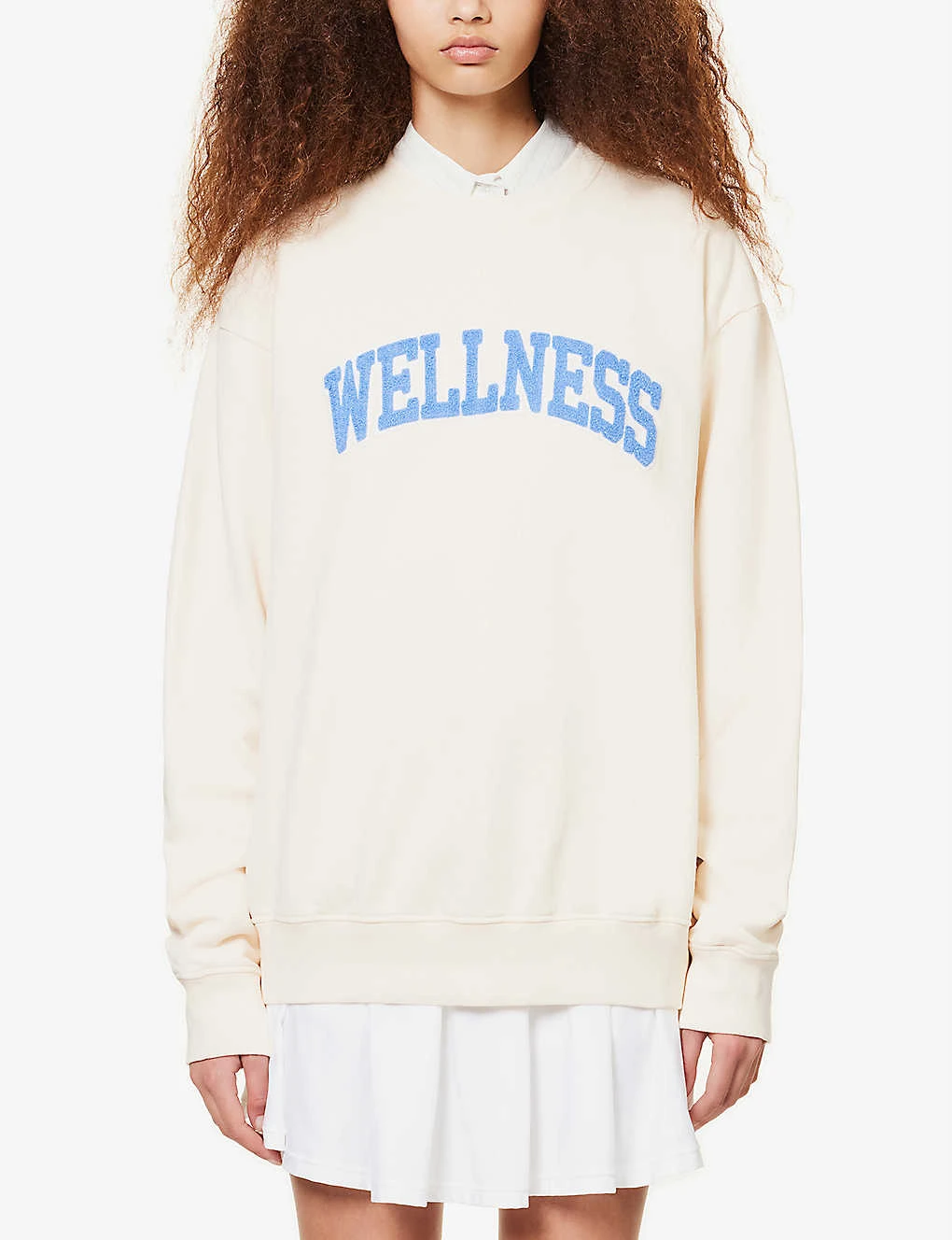 Wellness Slogan-print Cotton-jersey Sweatshirt 3 Wellness Slogan-print Cotton-jersey Sweatshirt - Image 3