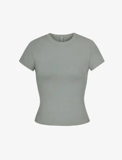 Round-neck Stretch Cotton-jersey T-shirt