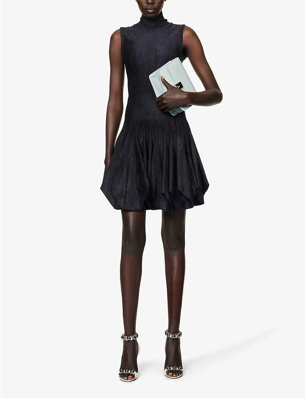 ALAIA Godet Flared-hem Stretch-woven Mini Dress 2 ALAIA Godet Flared-hem Stretch-woven Mini Dress - Image 2