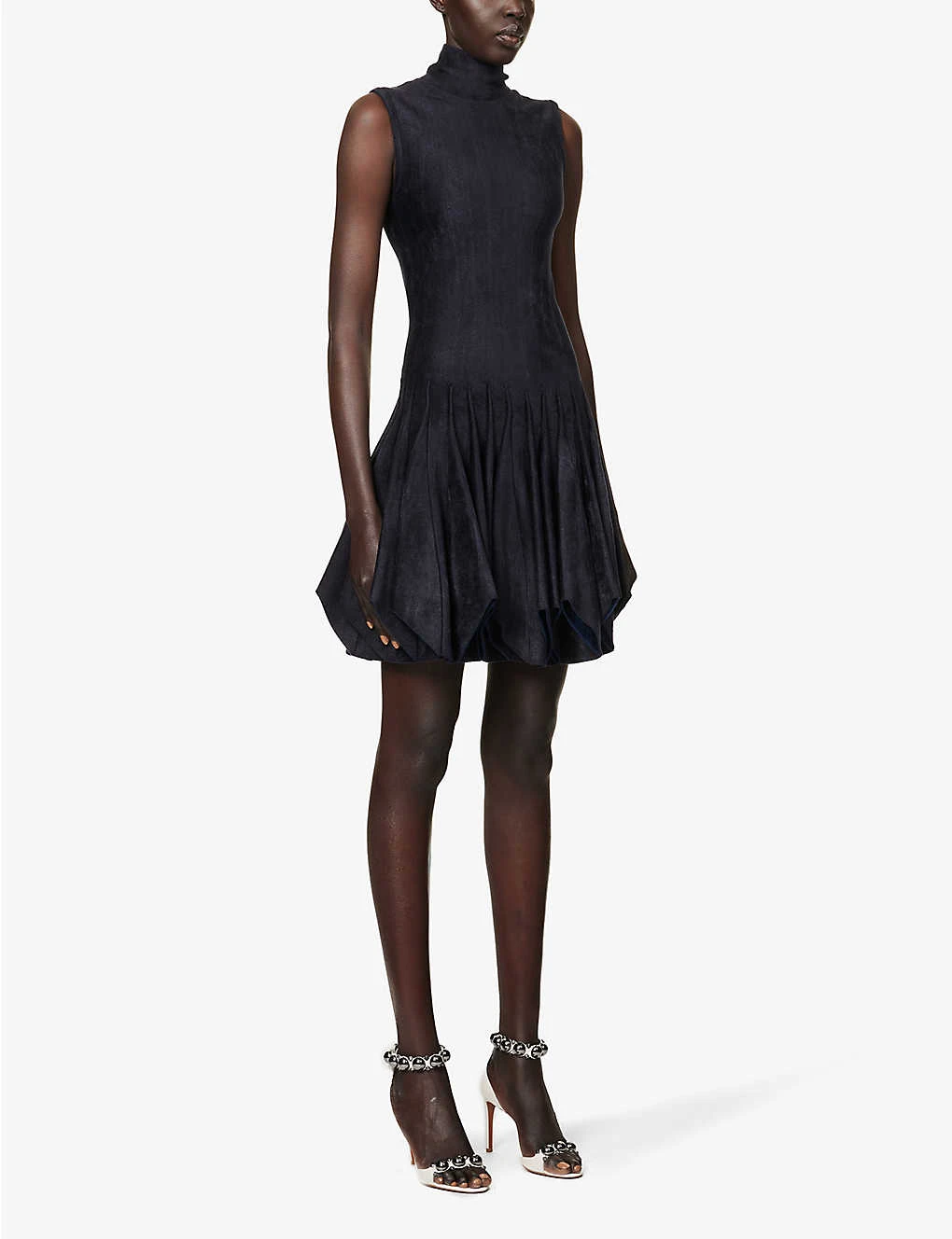 ALAIA Godet Flared-hem Stretch-woven Mini Dress 3 ALAIA Godet Flared-hem Stretch-woven Mini Dress - Image 3