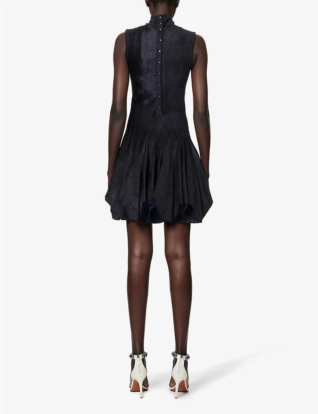 ALAIA Godet Flared-hem Stretch-woven Mini Dress 4 ALAIA Godet Flared-hem Stretch-woven Mini Dress - Image 4