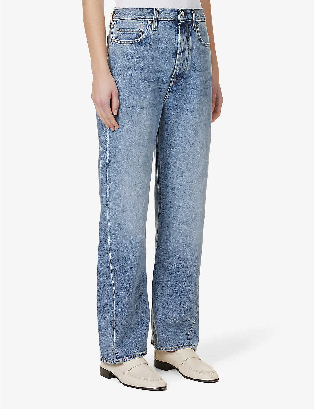 Toteme Faded-wash Straight-leg Mid-rise Jeans 3 Toteme Faded-wash Straight-leg Mid-rise Jeans - Image 3