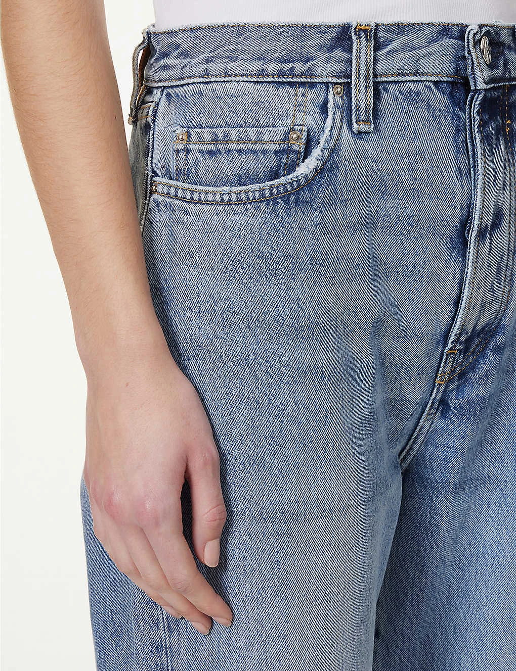 Toteme Faded-wash Straight-leg Mid-rise Jeans 5 Toteme Faded-wash Straight-leg Mid-rise Jeans - Image 5