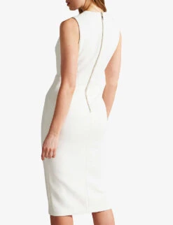 Ted Baker Tilolah Stretch-woven Bodycon Dress 5 Ted Baker Tilolah Stretch-woven Bodycon Dress -Whistles Closet Shop R04078022 IVORY ALT02