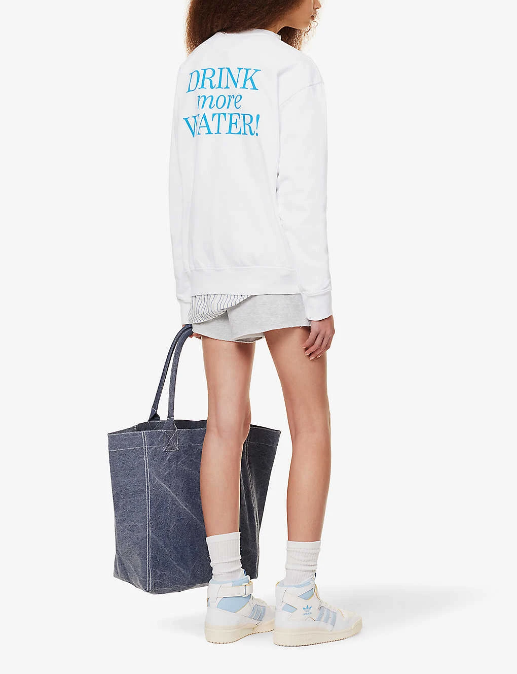 Drink Water Relaxed-fit Cotton-jersey Sweatshirt 2 Drink Water Relaxed-fit Cotton-jersey Sweatshirt - Image 2