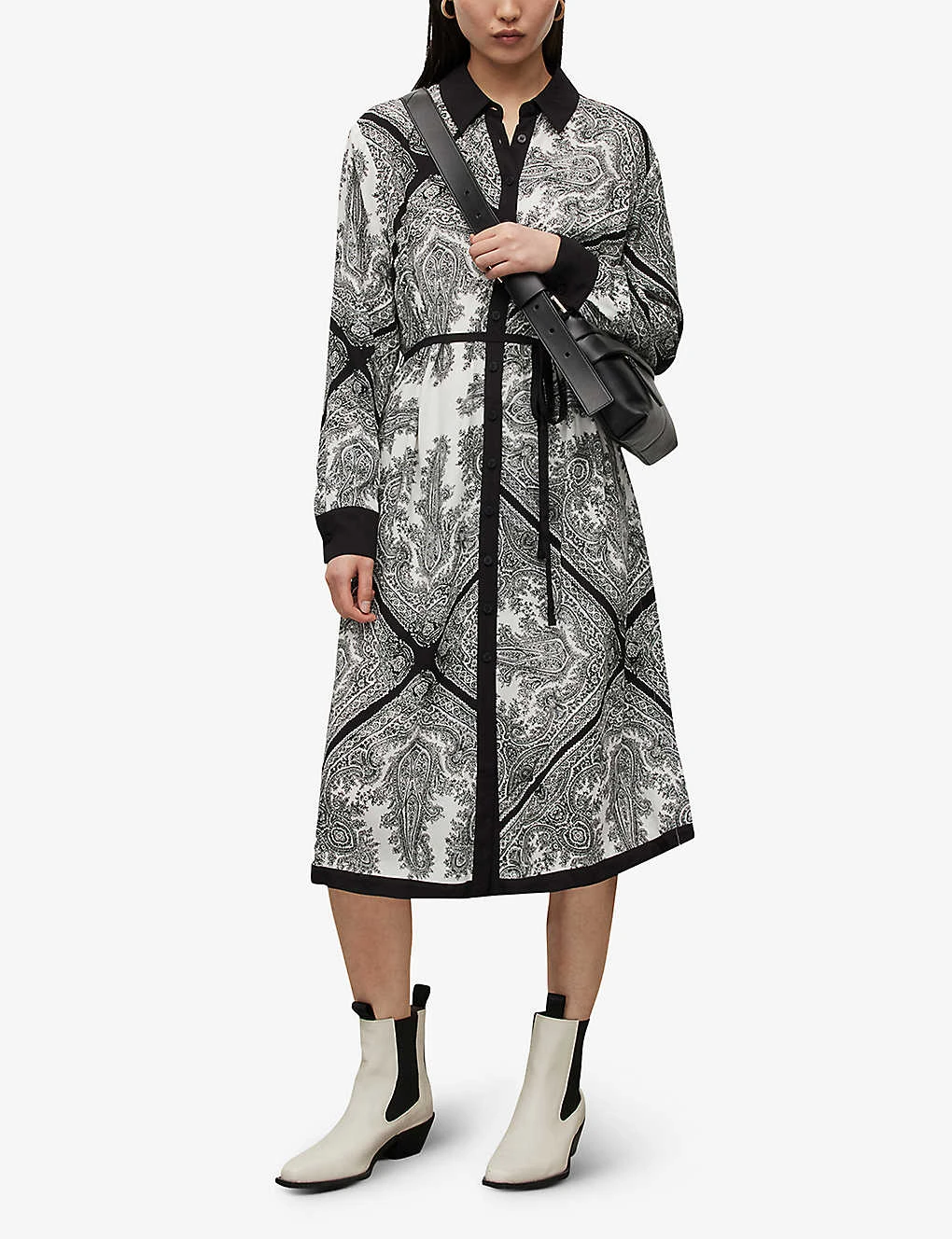 AllSaints Anya Rafaela Paisley-print Woven Midi Dress 2 AllSaints Anya Rafaela Paisley-print Woven Midi Dress - Image 2