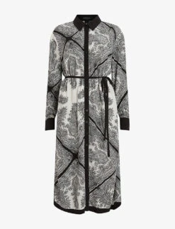 AllSaints Anya Rafaela Paisley-print Woven Midi Dress