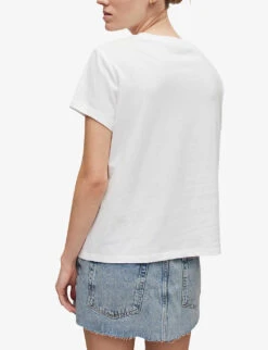 AllSaints Roni Grace Graphic-print Cotton T-shirt 8 AllSaints Roni Grace Graphic-print Cotton T-shirt -Whistles Closet Shop R04085126 OPTICWHITE ALT03