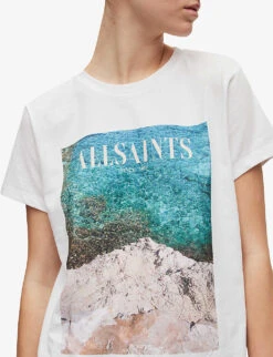AllSaints Roni Grace Graphic-print Cotton T-shirt 9 AllSaints Roni Grace Graphic-print Cotton T-shirt -Whistles Closet Shop R04085126 OPTICWHITE ALT04