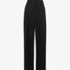 Relaxed-fit Structured-waist Wide-leg Mid-rise Wool Trousers