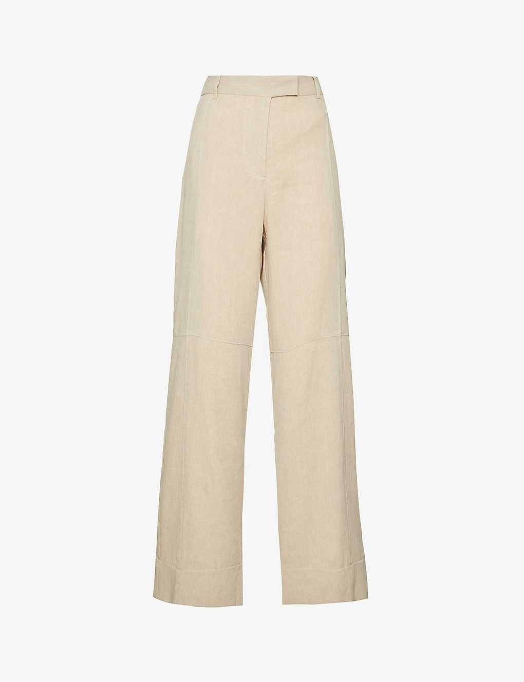 Acne Studios Casual Wide-leg Mid-rise Linen-cotton Blend Trousers 1 Acne Studios Casual Wide-leg Mid-rise Linen-cotton Blend Trousers