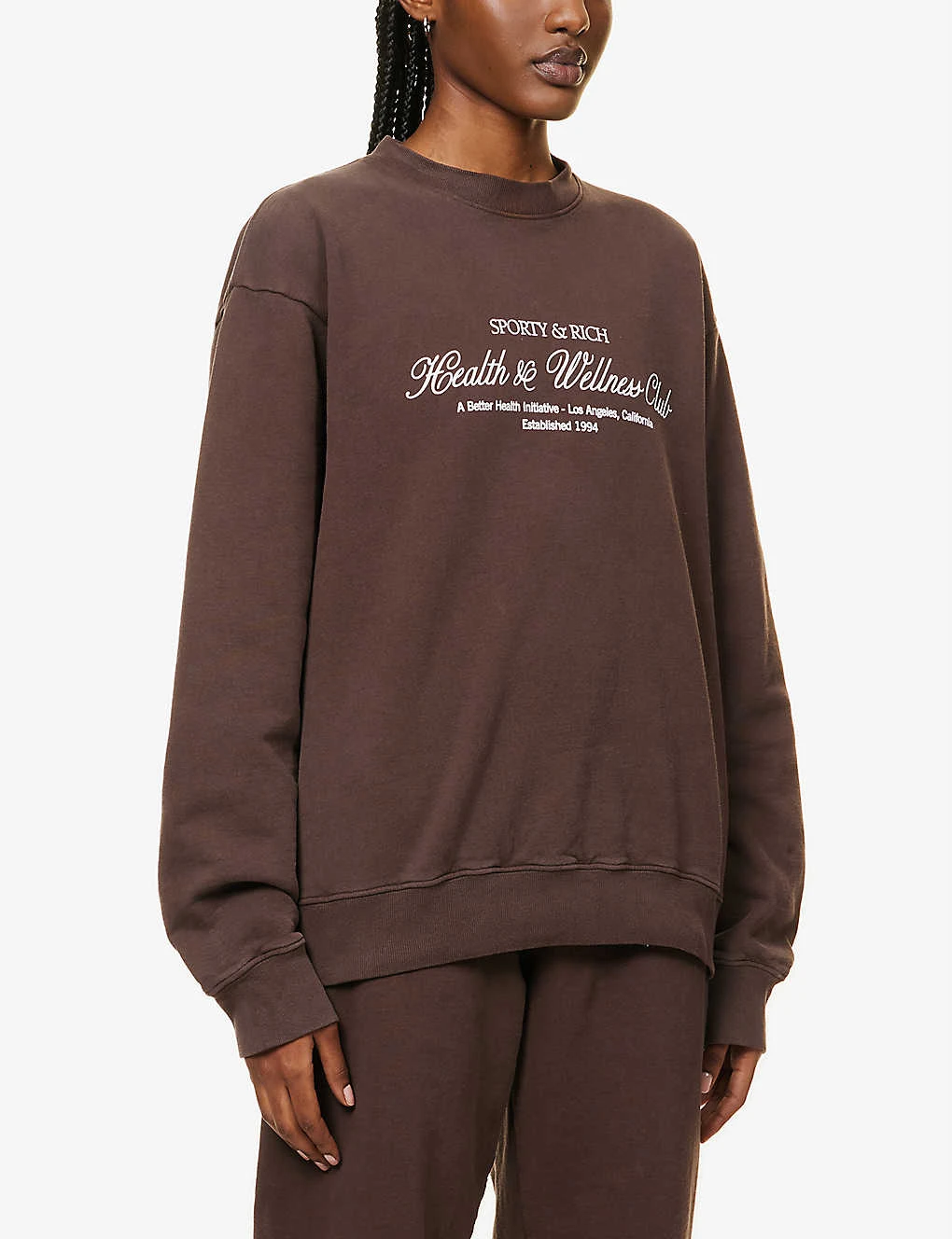 Health And Wellness Club Cotton-jersey Sweatshirt 3 Health And Wellness Club Cotton-jersey Sweatshirt - Image 3