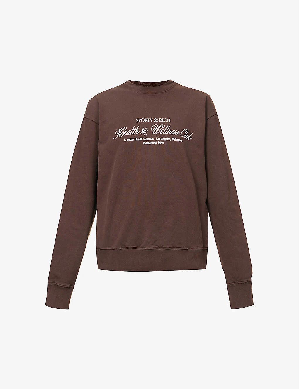 Health And Wellness Club Cotton-jersey Sweatshirt 1 Health And Wellness Club Cotton-jersey Sweatshirt