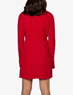 Gilbert Pussybow Chiffon Mini Dress 8 Gilbert Pussybow Chiffon Mini Dress -Whistles Closet Shop R04093235 SCARLETT ALT03