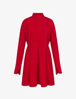 Gilbert Pussybow Chiffon Mini Dress