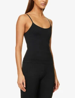 Loren Seamless Stretch-woven Cami Top -Whistles Closet Shop R04095058 BLACK ALT02