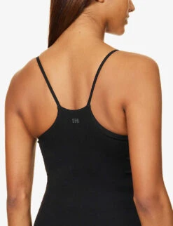 Loren Seamless Stretch-woven Cami Top -Whistles Closet Shop R04095058 BLACK ALT04