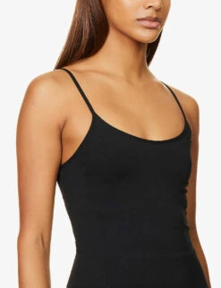 Loren Seamless Stretch-woven Cami Top -Whistles Closet Shop R04095058 BLACK ALT05