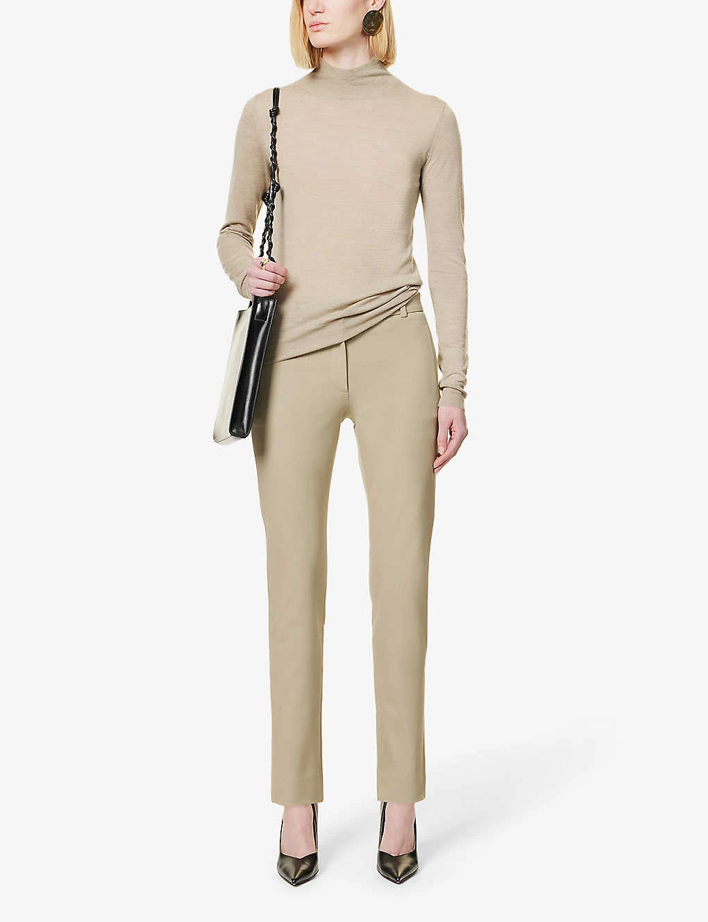 Joseph New Eliston Straight-leg High-rise Stretch-gabardine Trousers 2 Joseph New Eliston Straight-leg High-rise Stretch-gabardine Trousers - Image 2