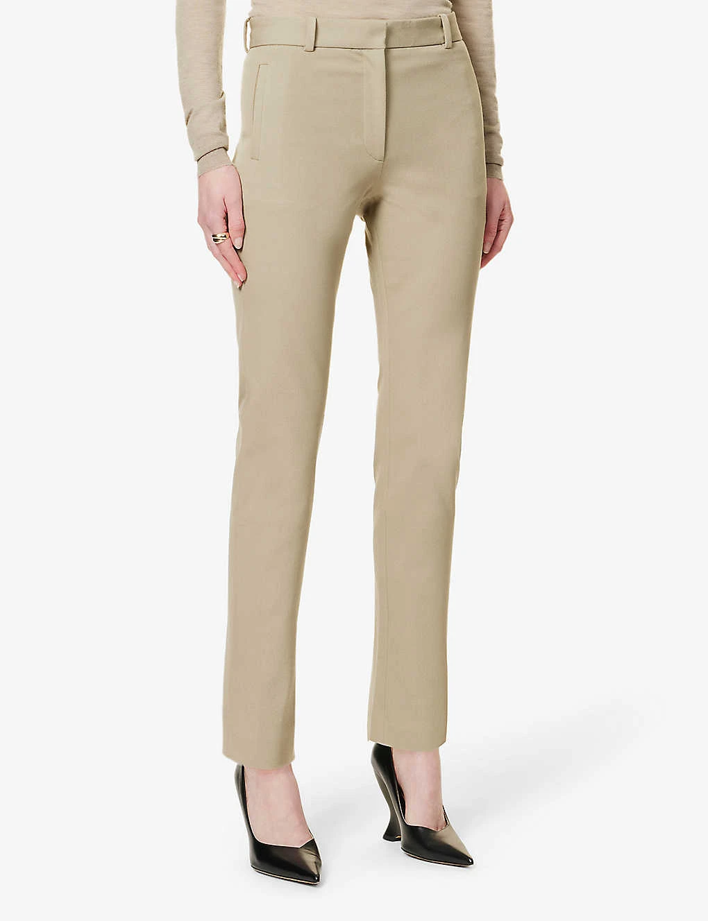 Joseph New Eliston Straight-leg High-rise Stretch-gabardine Trousers 3 Joseph New Eliston Straight-leg High-rise Stretch-gabardine Trousers - Image 3