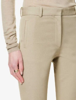 Joseph New Eliston Straight-leg High-rise Stretch-gabardine Trousers 9 Joseph New Eliston Straight-leg High-rise Stretch-gabardine Trousers -Whistles Closet Shop R04095205 PEWTER ALT04