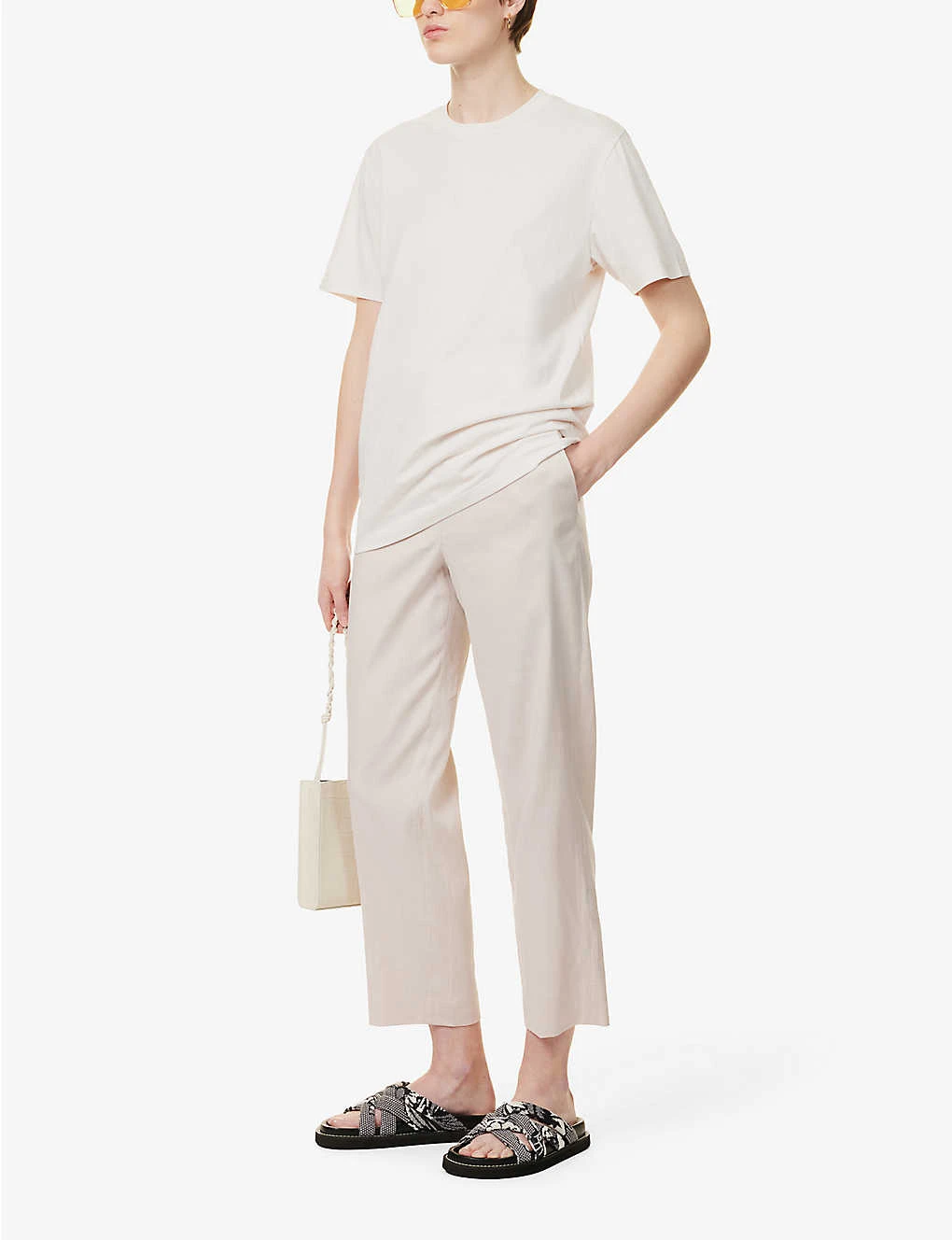 Joseph Trina Straight-leg Mid-rise Linen-blend Trousers 2 Joseph Trina Straight-leg Mid-rise Linen-blend Trousers - Image 2