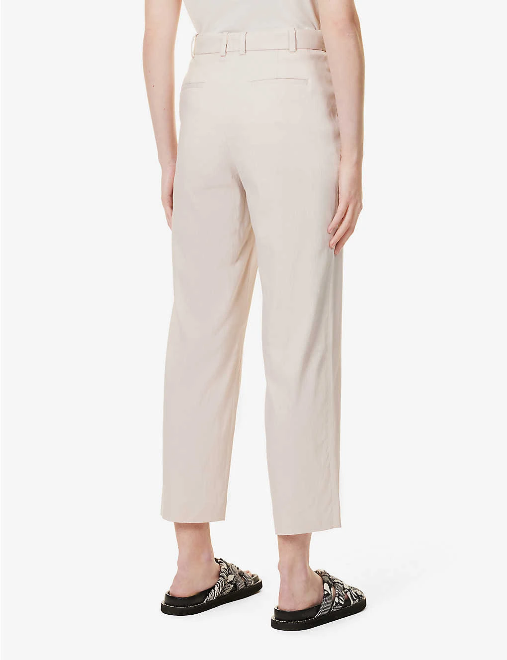 Joseph Trina Straight-leg Mid-rise Linen-blend Trousers 4 Joseph Trina Straight-leg Mid-rise Linen-blend Trousers - Image 4