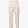 Joseph Trina Straight-leg Mid-rise Linen-blend Trousers