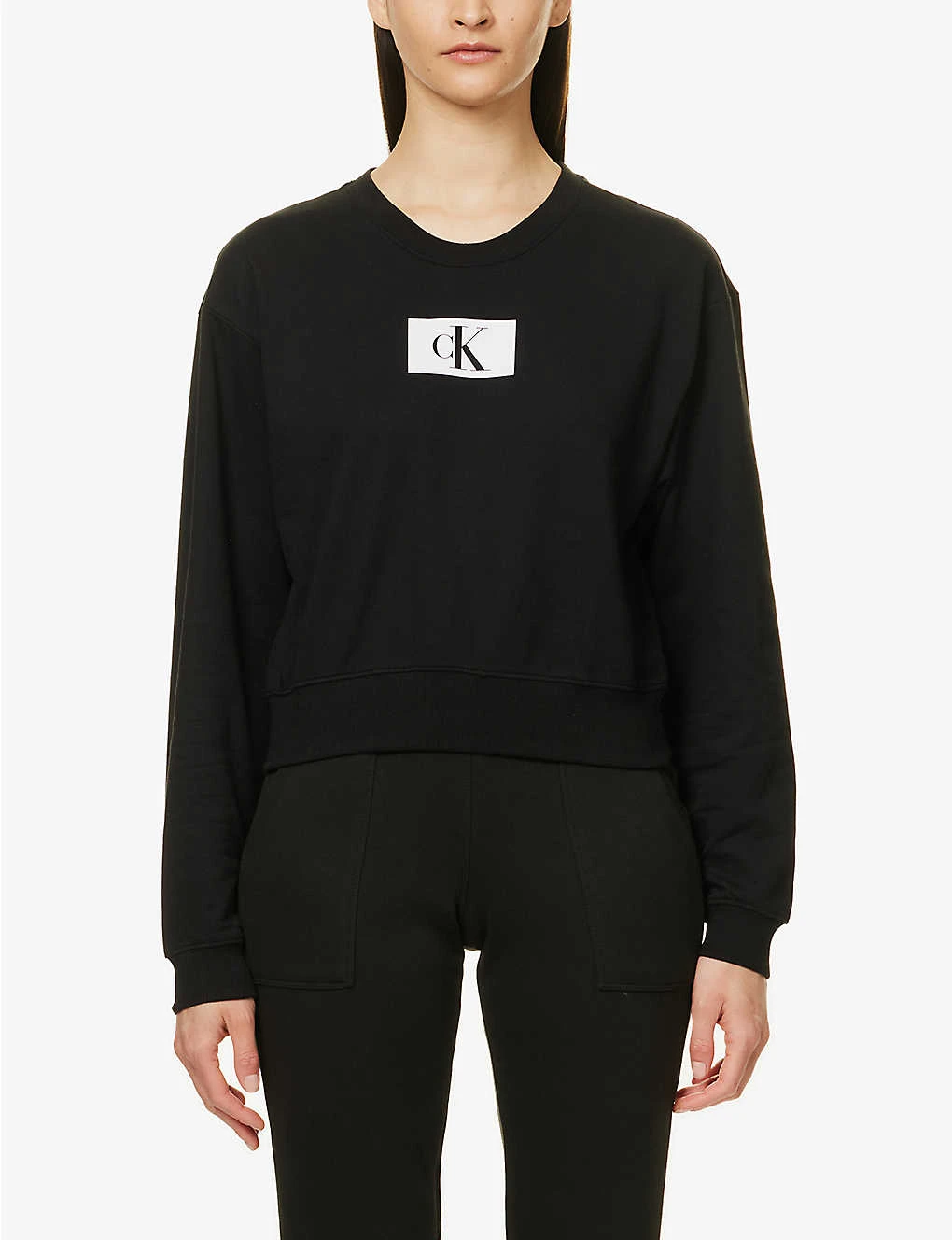 Calvin Klein 1996 Lounge Logo-print Cotton And Recycled-cotton Sweatshirt 3 Calvin Klein 1996 Lounge Logo-print Cotton And Recycled-cotton Sweatshirt - Image 3
