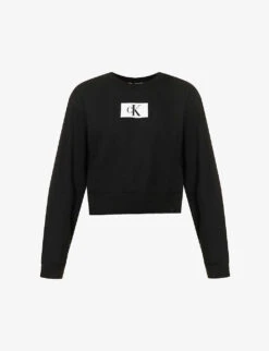 Calvin Klein 1996 Lounge Logo-print Cotton And Recycled-cotton Sweatshirt