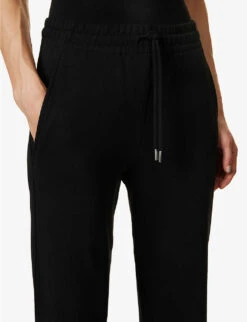 Dries Van Noten Hamers Drawstring-waist Cotton Jogging Bottoms 9 Dries Van Noten Hamers Drawstring-waist Cotton Jogging Bottoms -Whistles Closet Shop R04100282 BLACK ALT04
