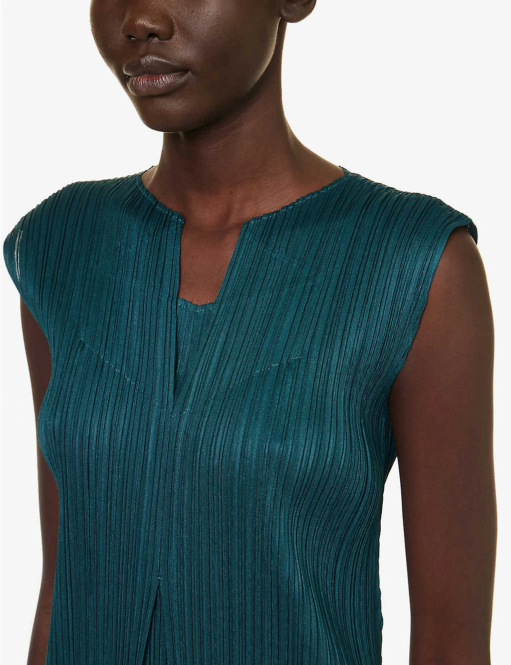 April Pleated Knitted Midi Dress 5 April Pleated Knitted Midi Dress - Image 5