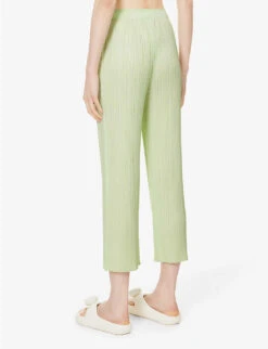 May Pleated Knitted Trousers 8 May Pleated Knitted Trousers -Whistles Closet Shop R04100466 61PASTELGREEN ALT03