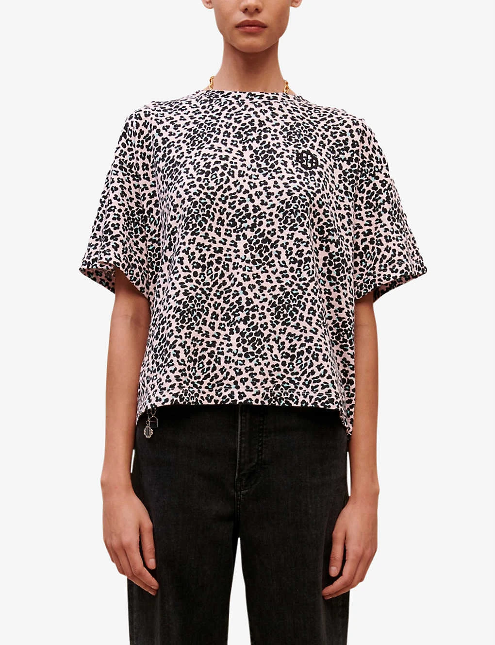 Maje Leopard-print Cotton Jersey T-shirt 3 Maje Leopard-print Cotton Jersey T-shirt - Image 3