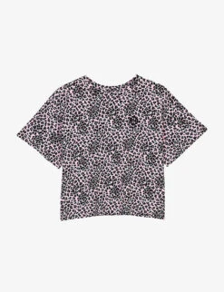 Maje Leopard-print Cotton Jersey T-shirt